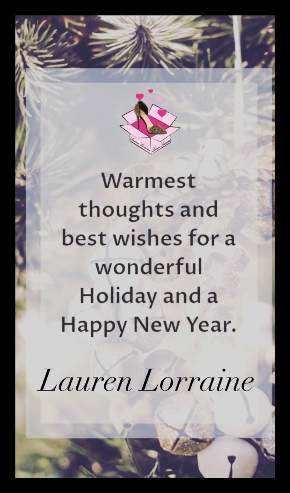 Step into the New Year with Style: Warm Holiday Wishes from Lauren Lorraine Shoes!