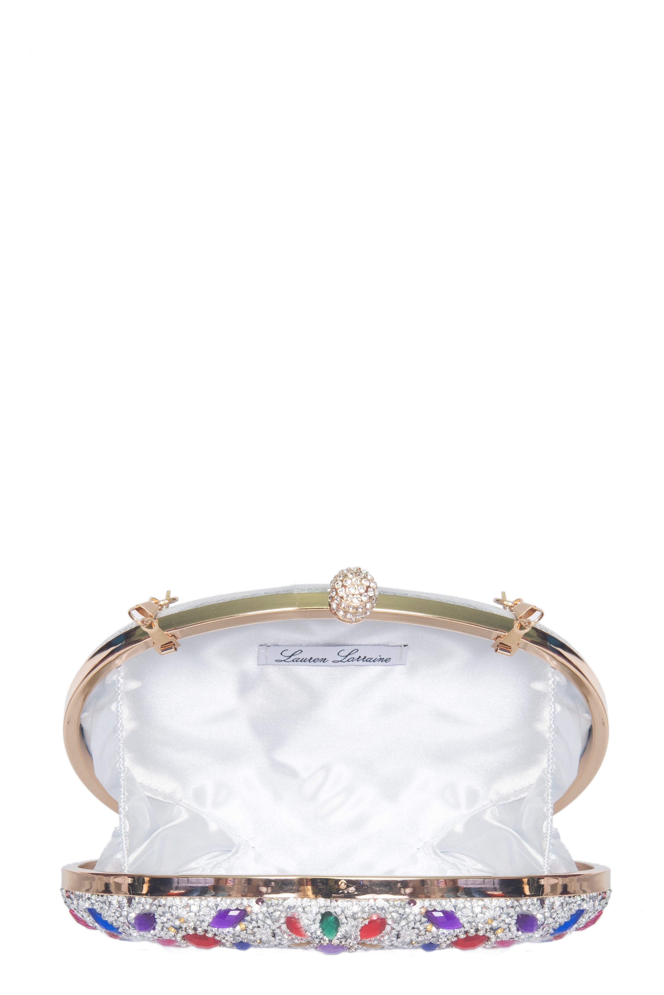 CANDICE Clutch | Multicolor Rhinestone Evening Bag