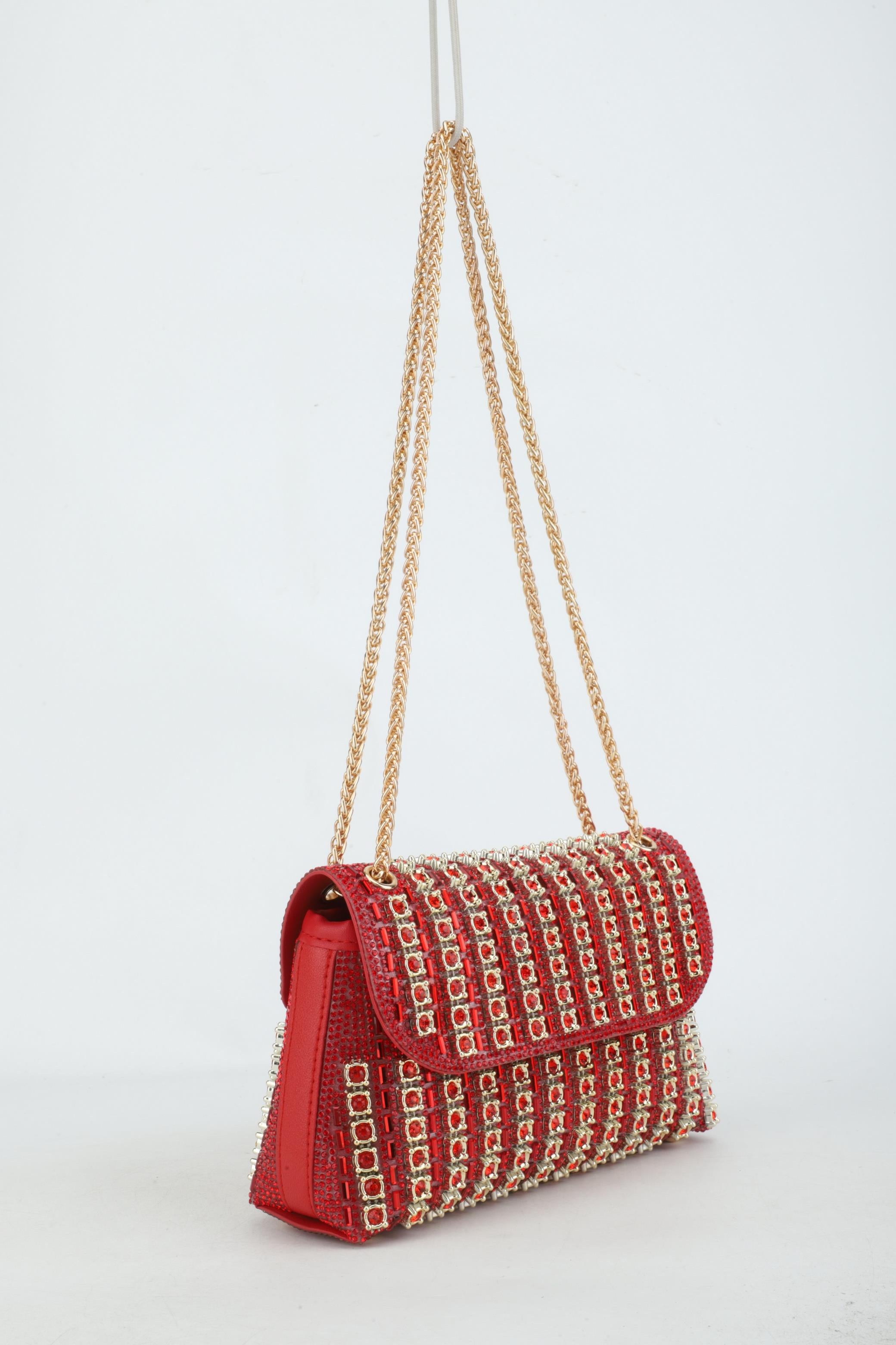 Celine Rhinestone Flap Bag | Luxury Rhinestone Shoulder Bag