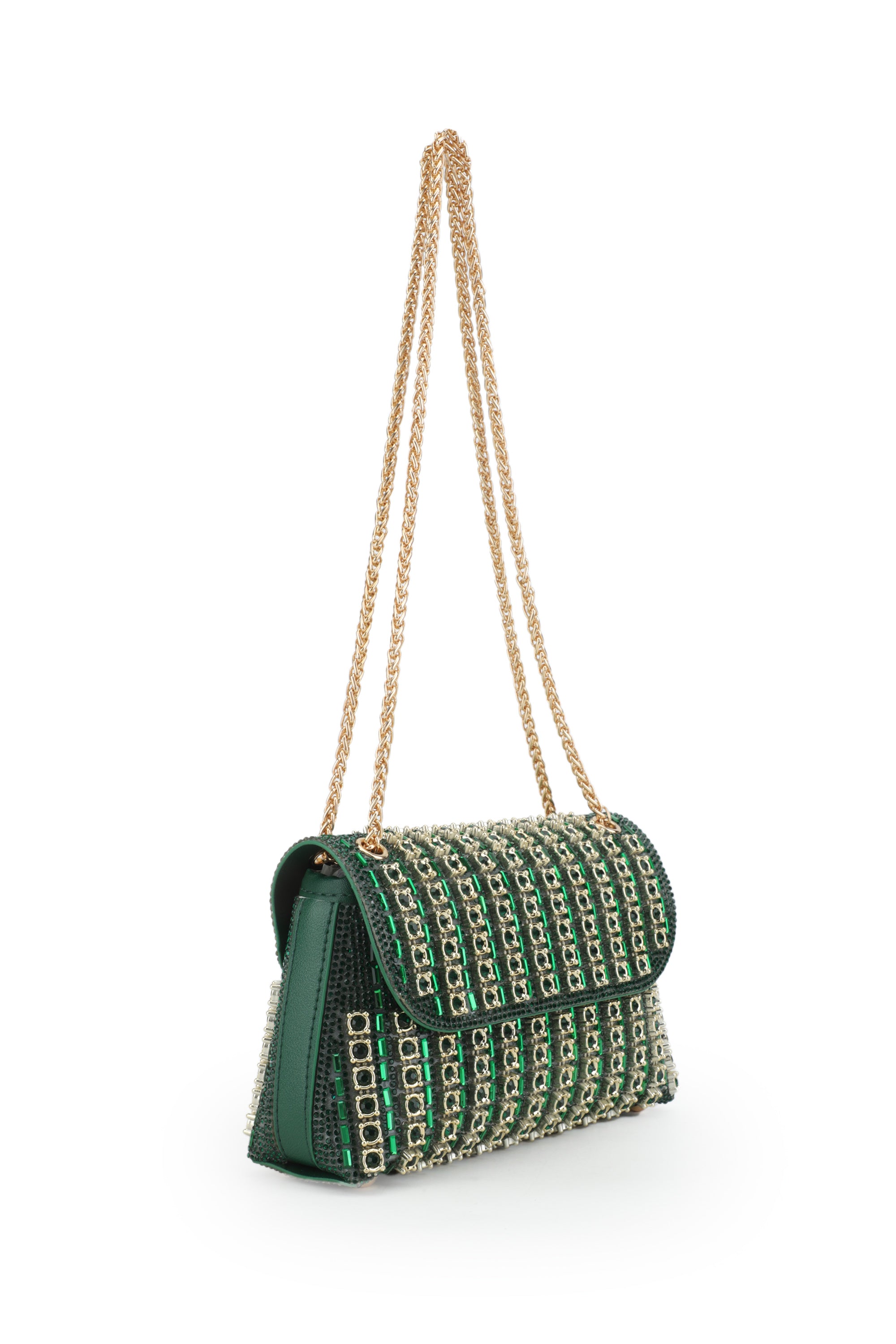 Celine Rhinestone Flap Bag | Luxury Rhinestone Shoulder Bag