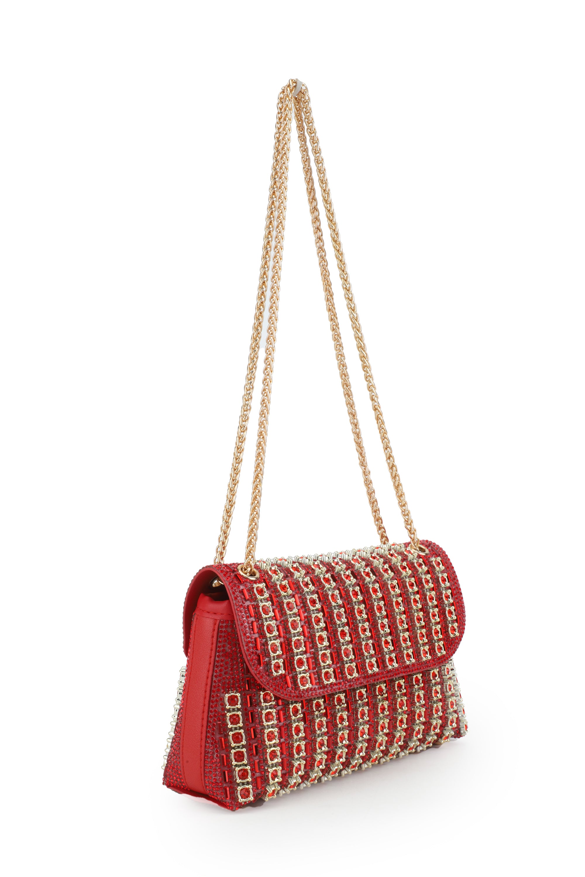 Celine Rhinestone Flap Bag | Luxury Rhinestone Shoulder Bag