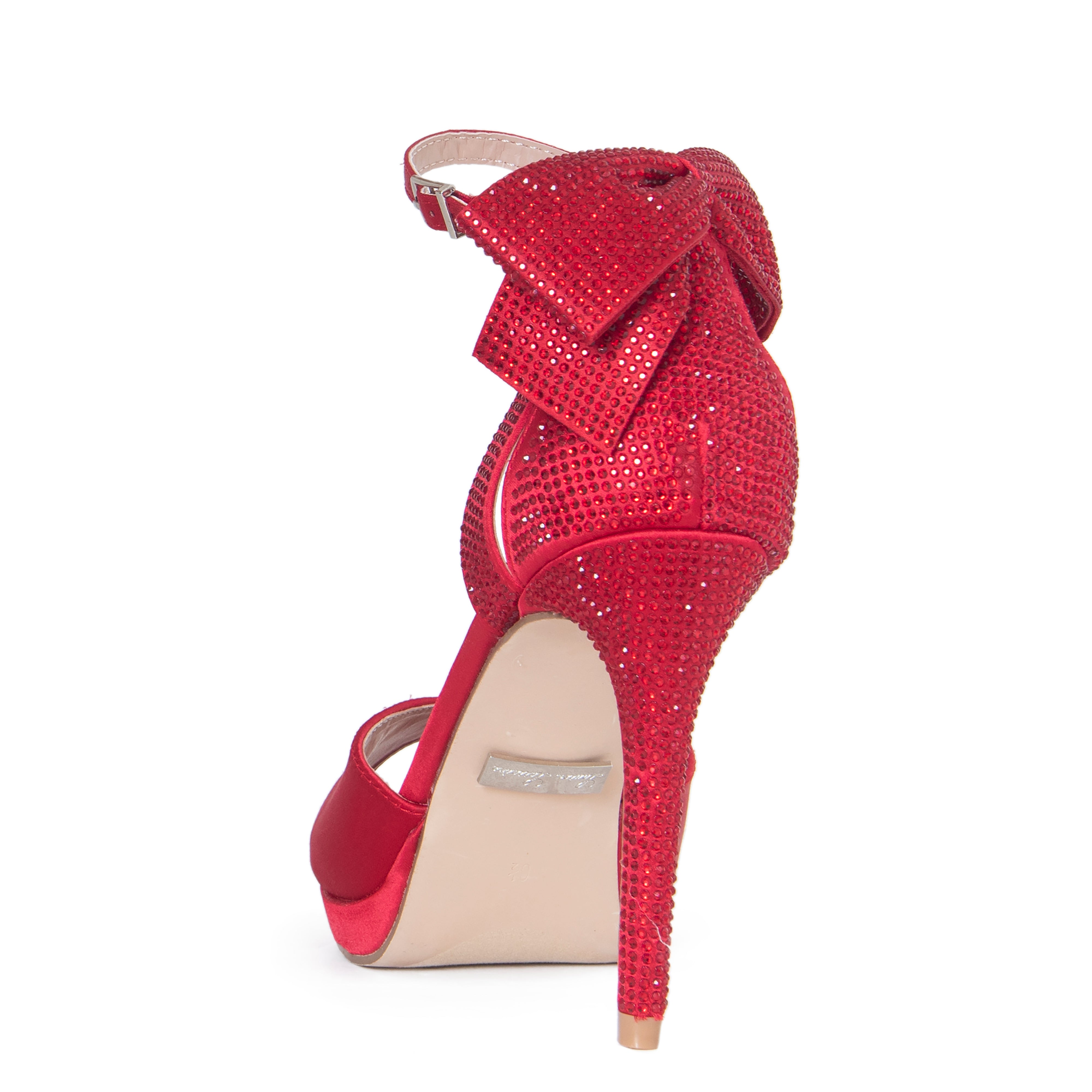 FLING Heel | Rhinestone Bow Open-Toe Heel