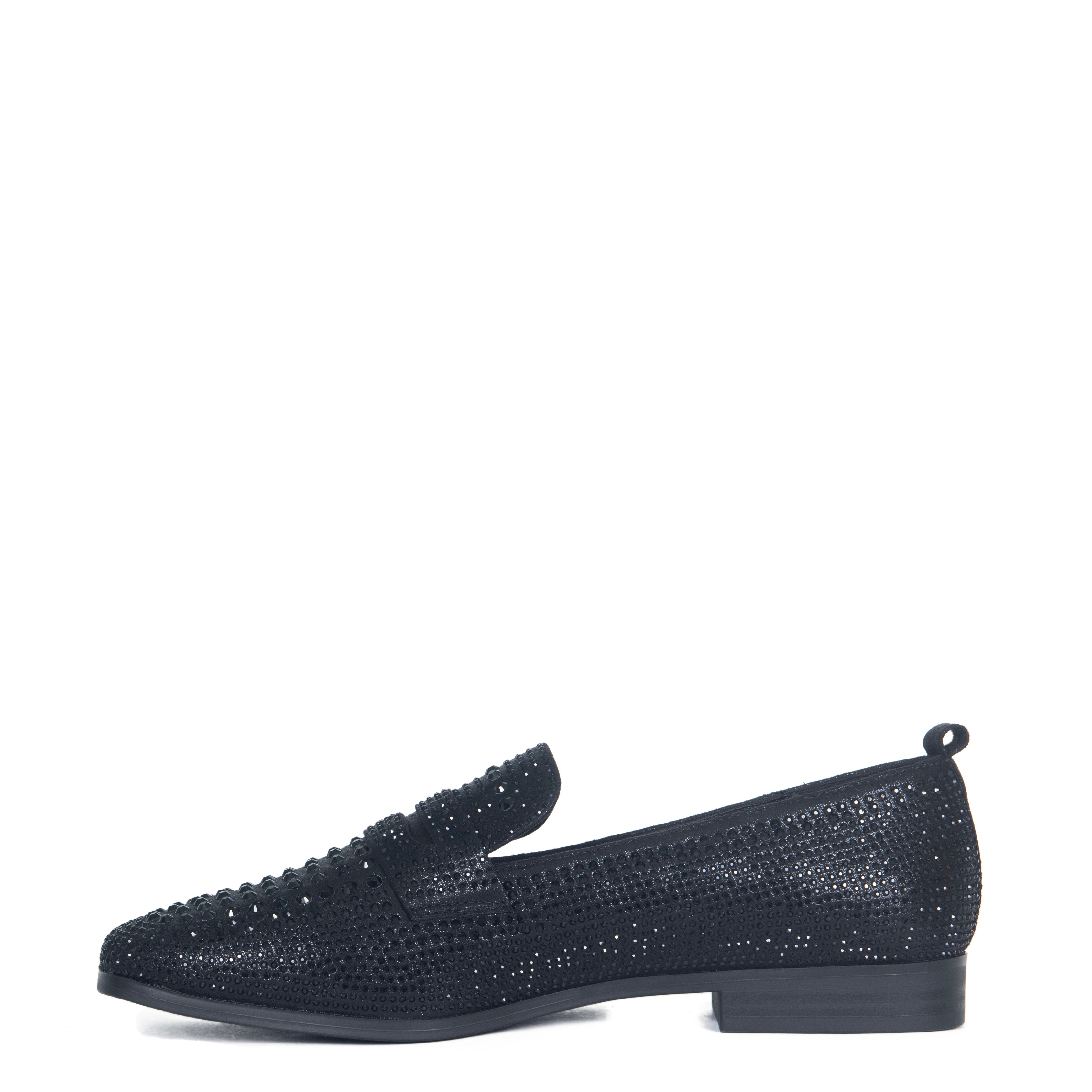 Penny Shoe | Lauren Lorraine Rhinestone & Leopard Print Loafer