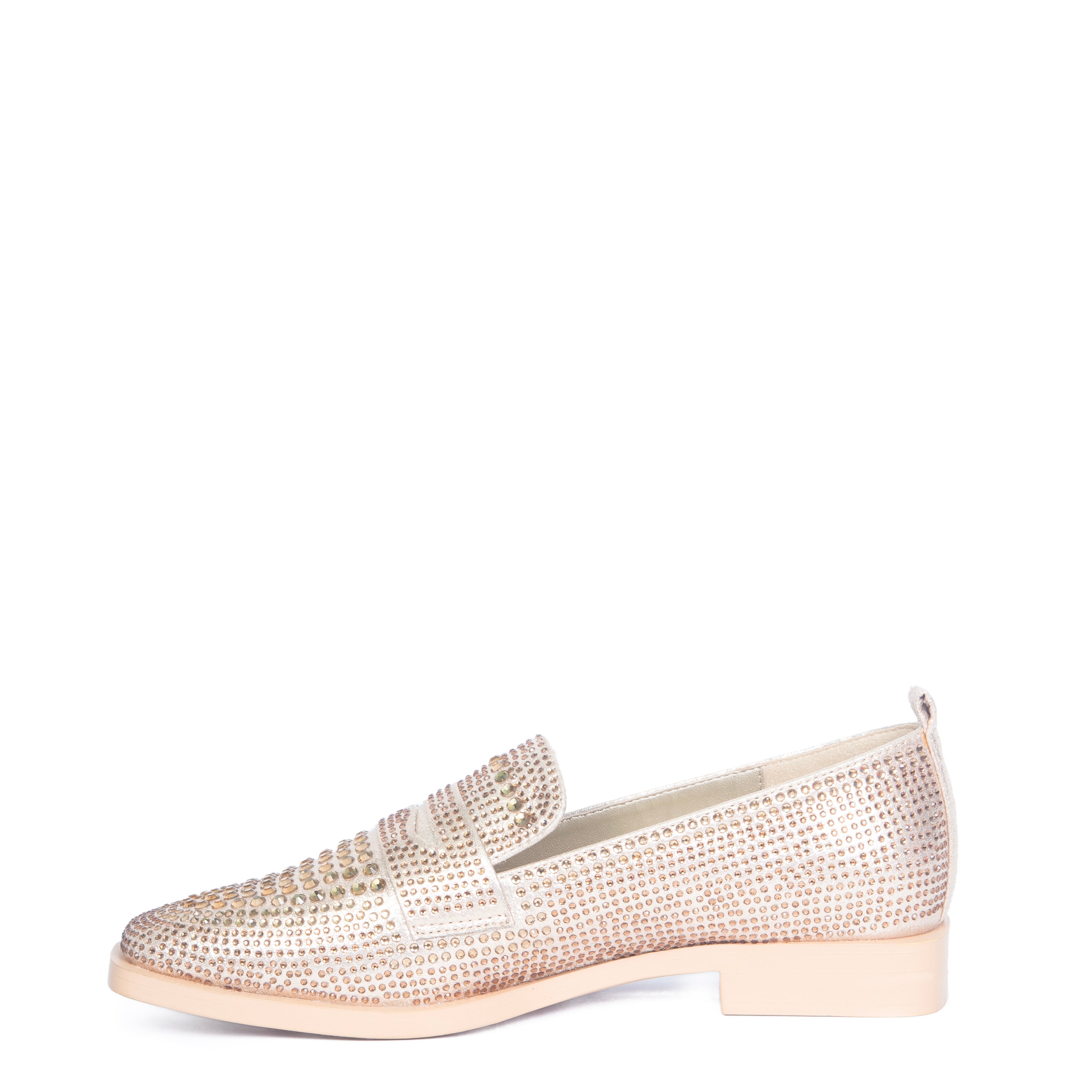 Penny Shoe | Lauren Lorraine Rhinestone & Leopard Print Loafer