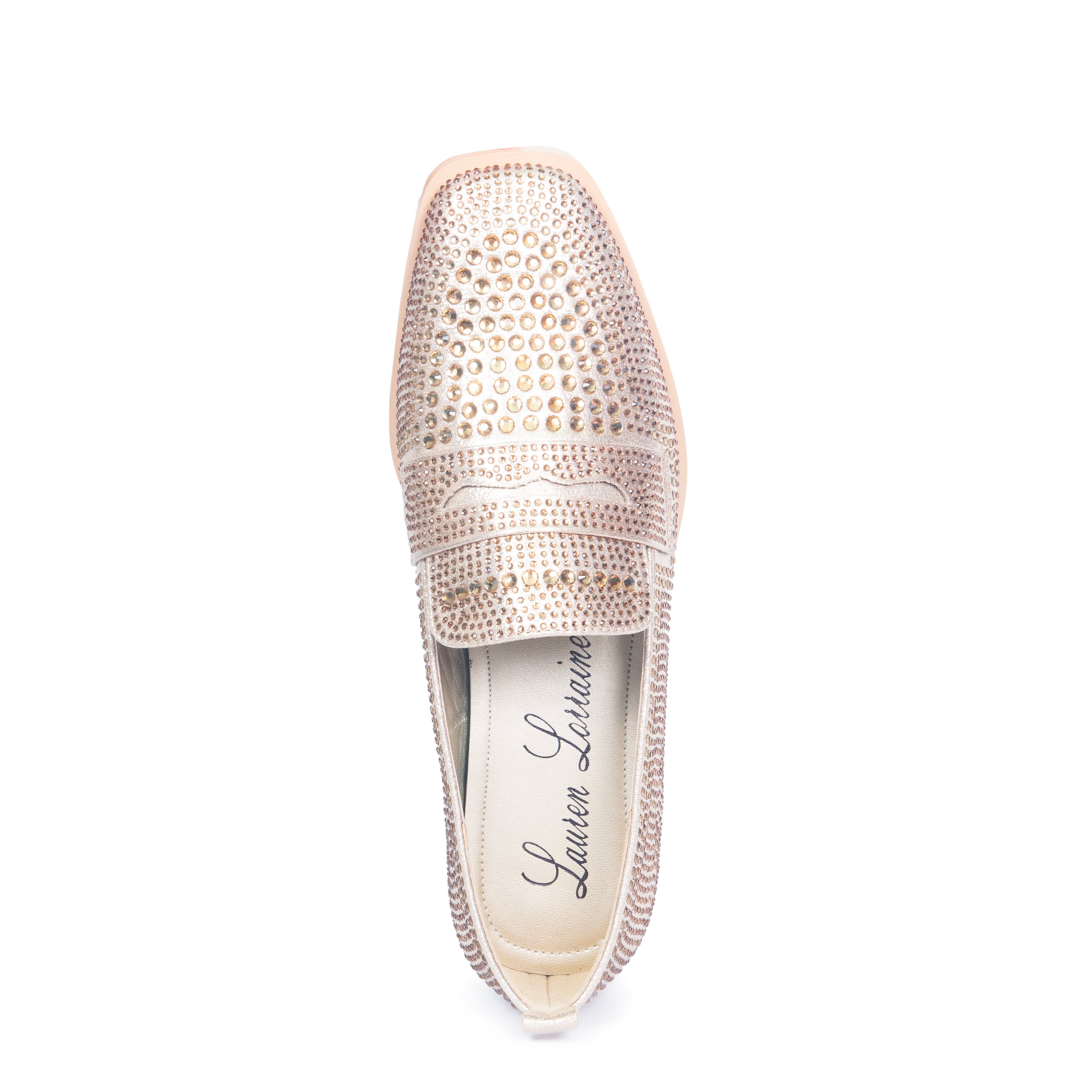 Penny Shoe | Lauren Lorraine Rhinestone & Leopard Print Loafer