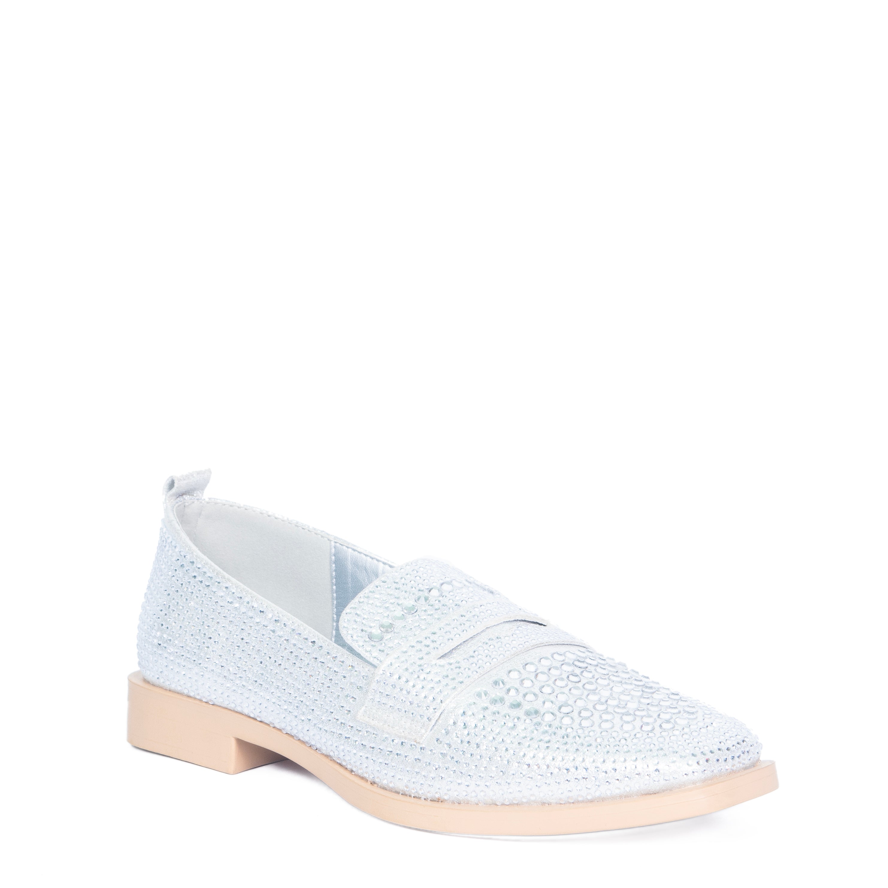 Penny Shoe | Lauren Lorraine Rhinestone & Leopard Print Loafer