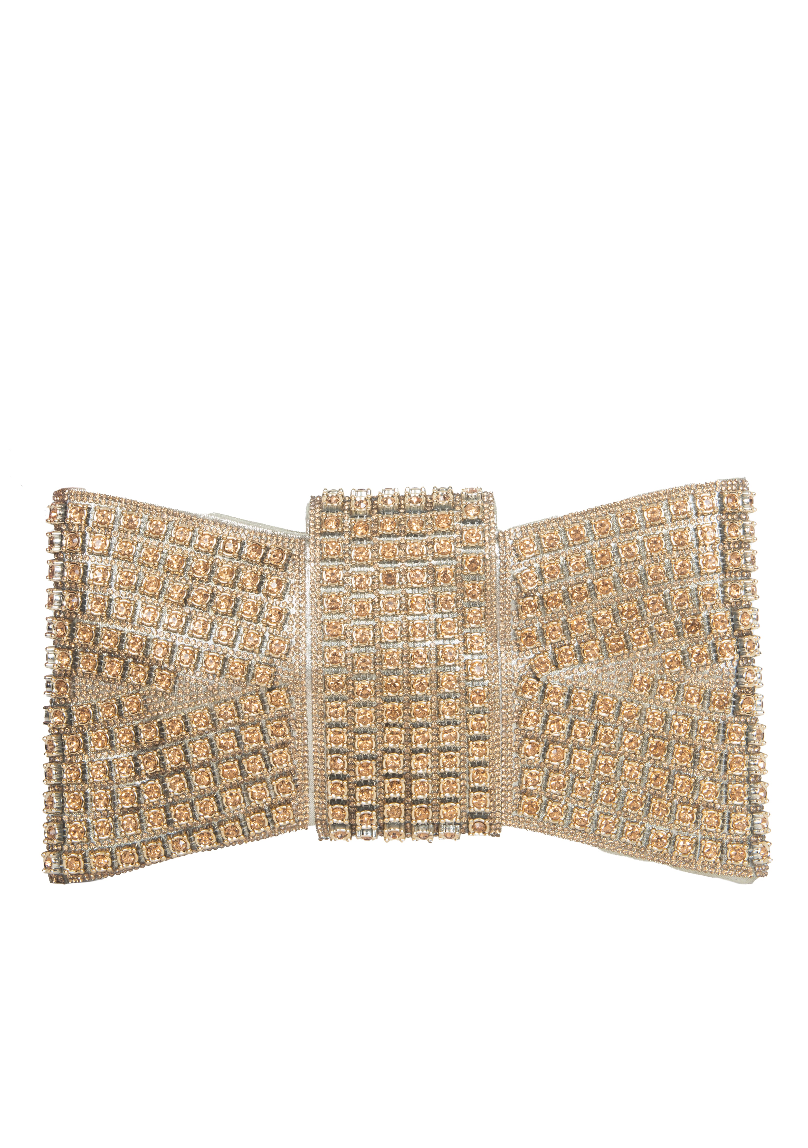 SHERIE Clutch | Rhinestone Bow Evening Bag