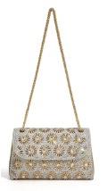 SUNFLOWER Bag | Silver Studded Fold-Over Bag
