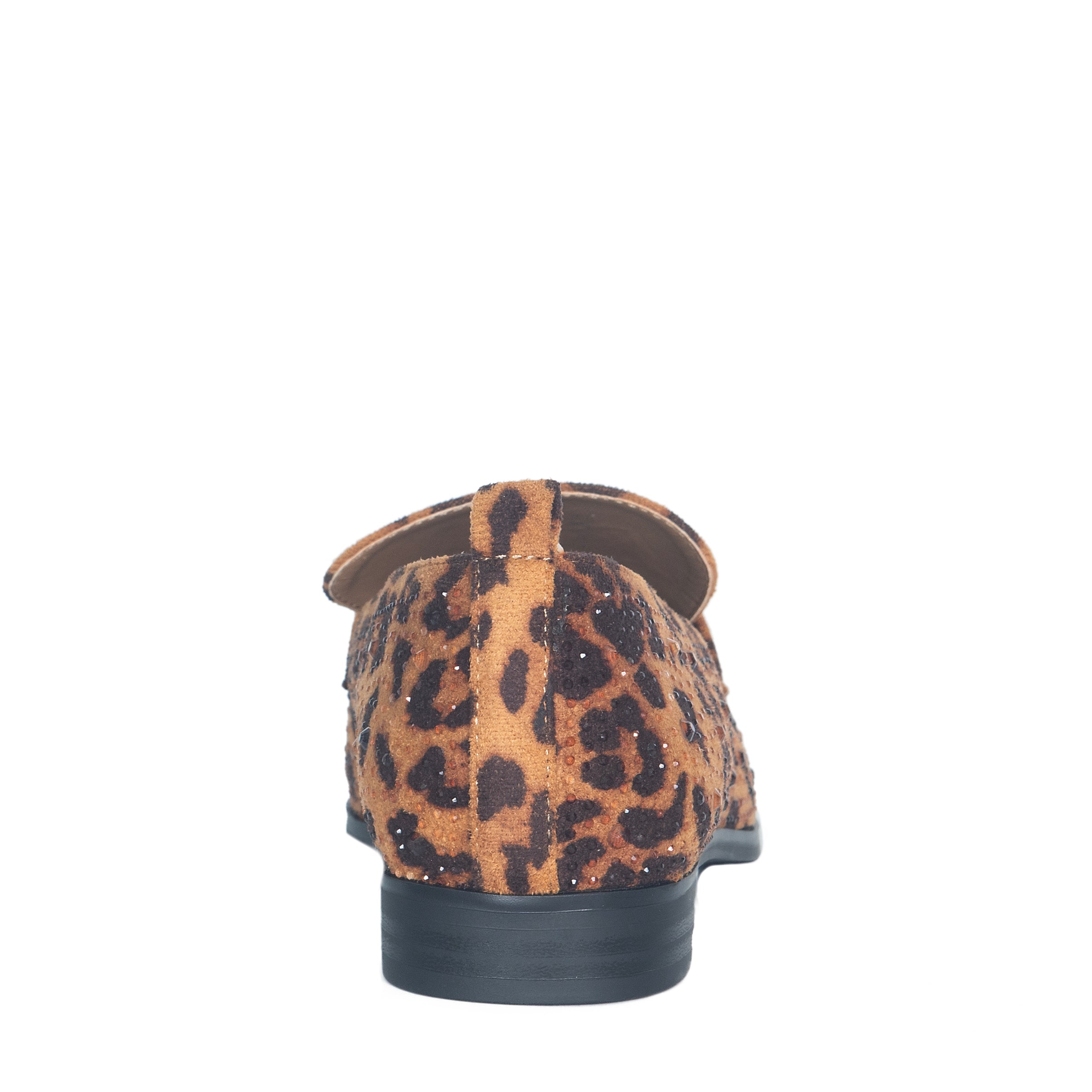 Penny Shoe | Lauren Lorraine Rhinestone & Leopard Print Loafer