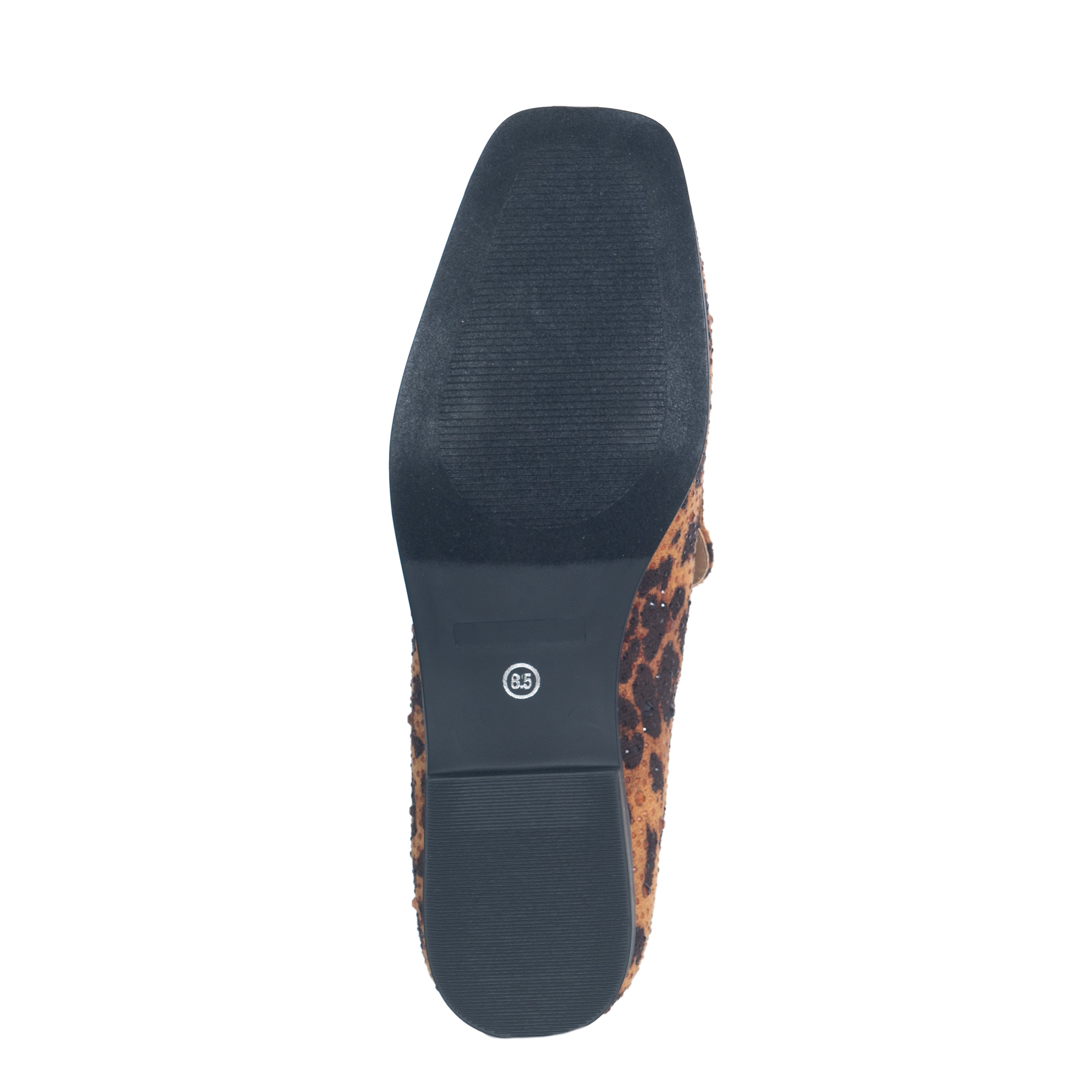 Penny Shoe | Lauren Lorraine Rhinestone & Leopard Print Loafer