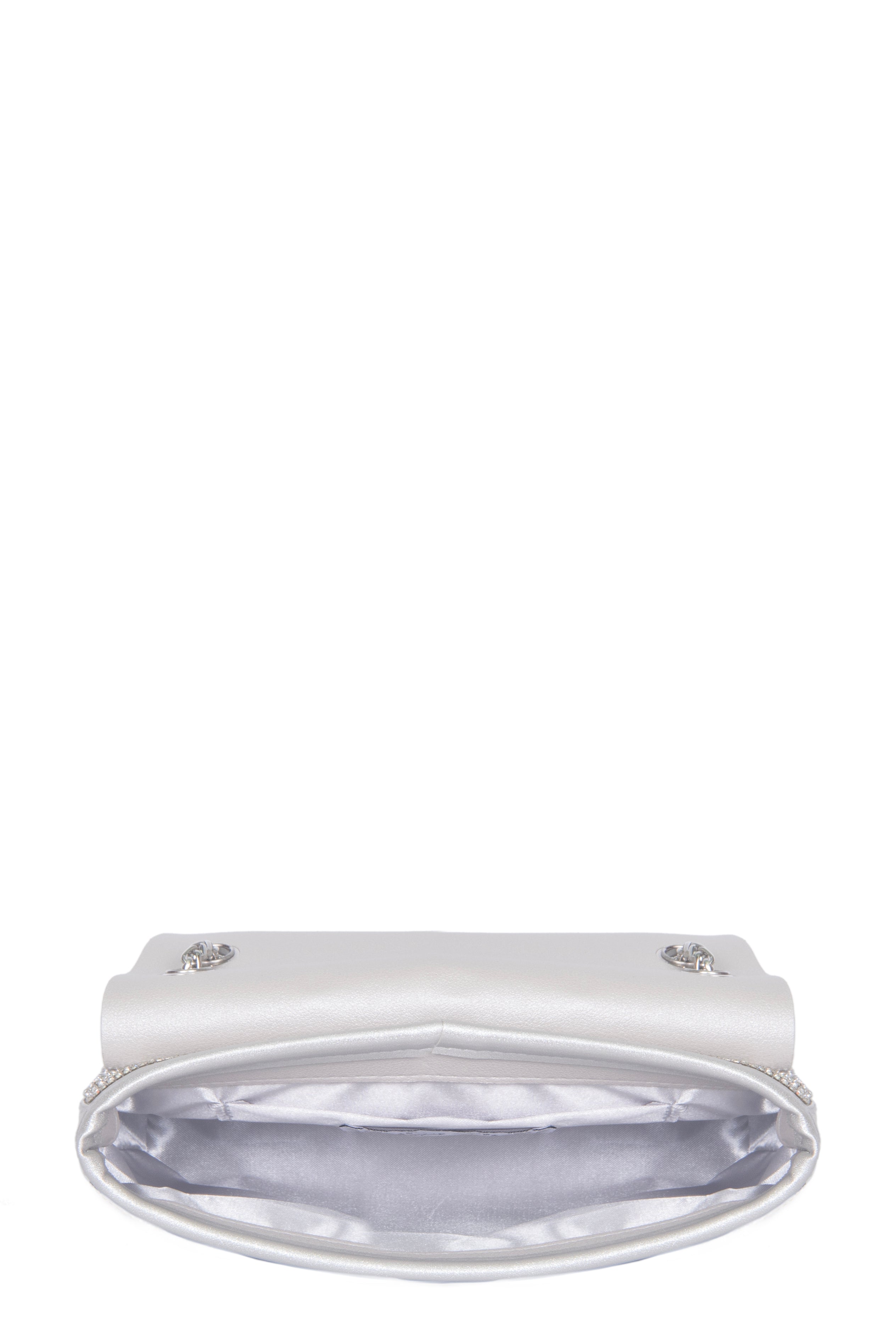 SUNFLOWER Bag | Silver Studded Fold-Over Bag