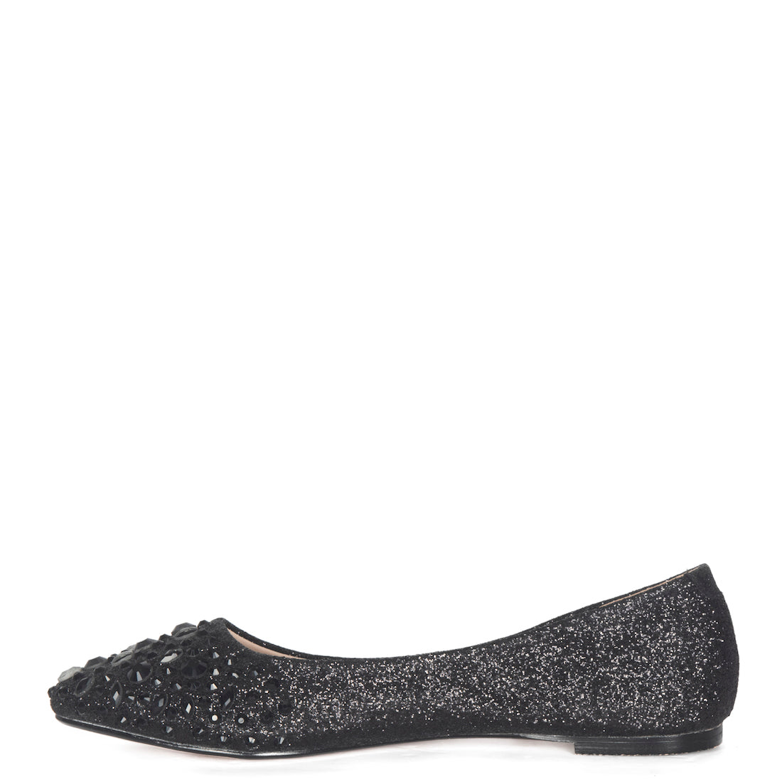 Black sparkle flat outlet shoes